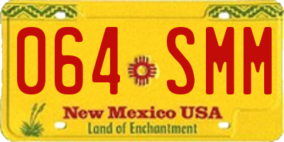 NM license plate 064SMM