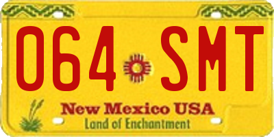 NM license plate 064SMT