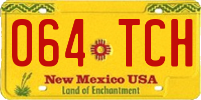 NM license plate 064TCH