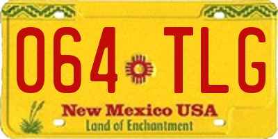 NM license plate 064TLG