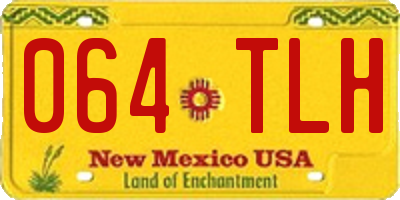 NM license plate 064TLH