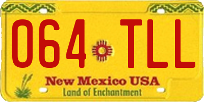 NM license plate 064TLL