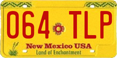 NM license plate 064TLP