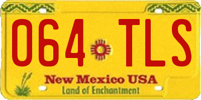 NM license plate 064TLS