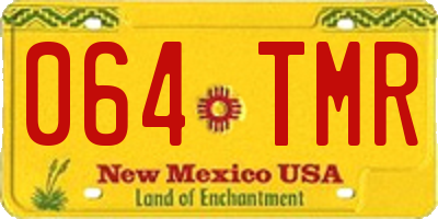 NM license plate 064TMR