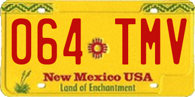 NM license plate 064TMV