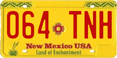 NM license plate 064TNH