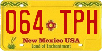 NM license plate 064TPH