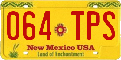 NM license plate 064TPS