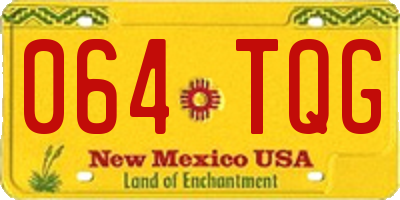 NM license plate 064TQG