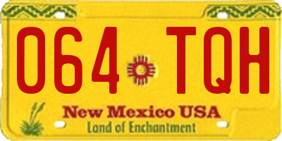 NM license plate 064TQH