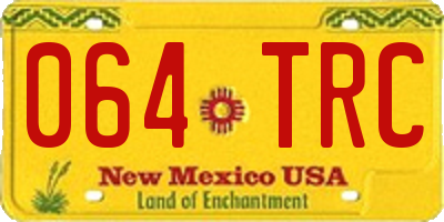 NM license plate 064TRC