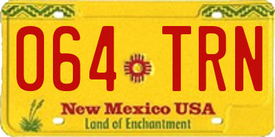 NM license plate 064TRN