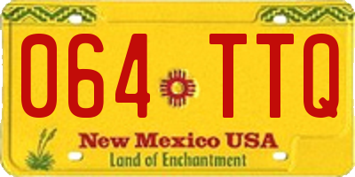 NM license plate 064TTQ