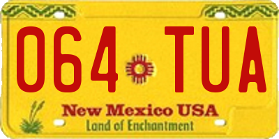NM license plate 064TUA