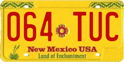 NM license plate 064TUC