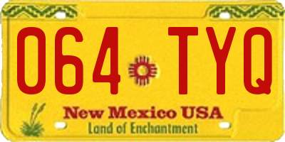 NM license plate 064TYQ