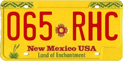 NM license plate 065RHC