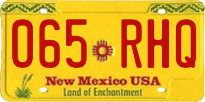 NM license plate 065RHQ