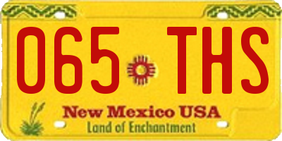 NM license plate 065THS