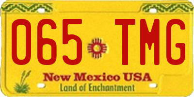 NM license plate 065TMG