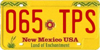 NM license plate 065TPS