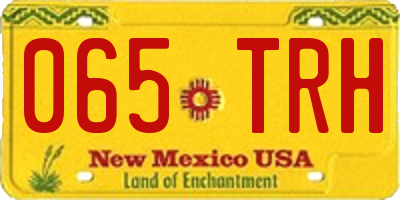 NM license plate 065TRH