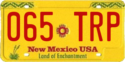 NM license plate 065TRP