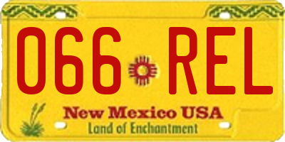 NM license plate 066REL