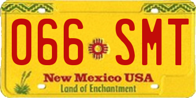NM license plate 066SMT