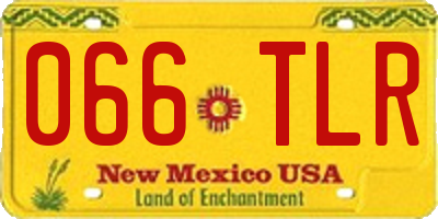 NM license plate 066TLR