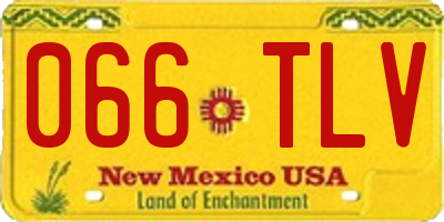 NM license plate 066TLV
