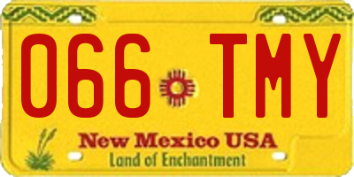 NM license plate 066TMY