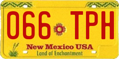 NM license plate 066TPH