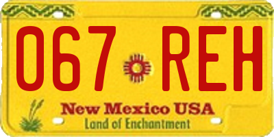 NM license plate 067REH