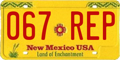 NM license plate 067REP