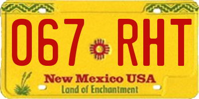 NM license plate 067RHT