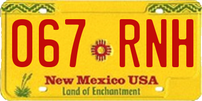 NM license plate 067RNH