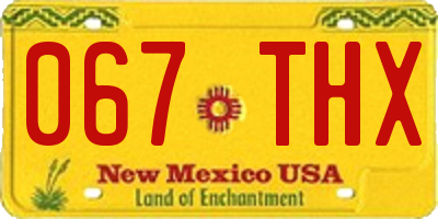 NM license plate 067THX