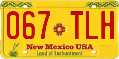 NM license plate 067TLH