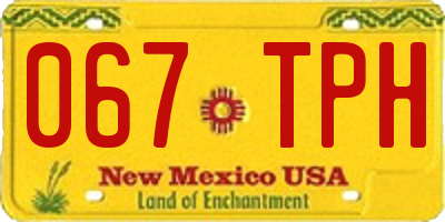NM license plate 067TPH