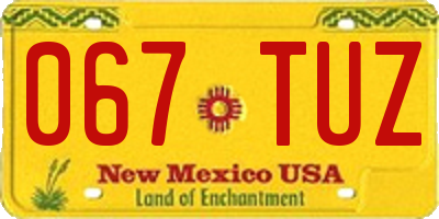 NM license plate 067TUZ