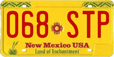 NM license plate 068STP