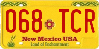 NM license plate 068TCR