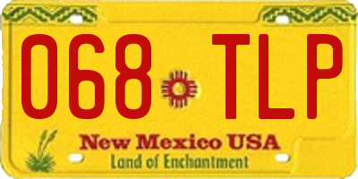NM license plate 068TLP