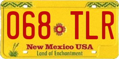 NM license plate 068TLR