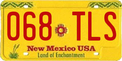 NM license plate 068TLS