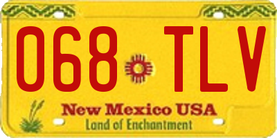 NM license plate 068TLV