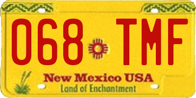 NM license plate 068TMF