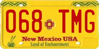 NM license plate 068TMG